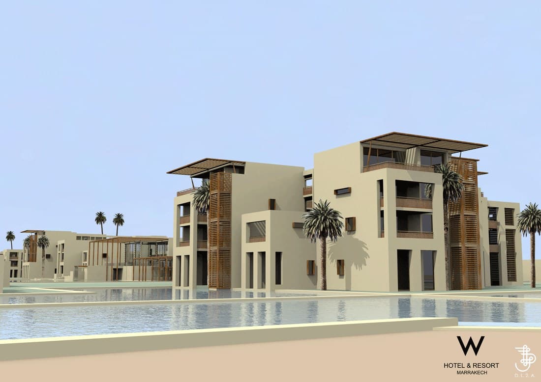 Interior architecture for a Marrakech hospitality project
