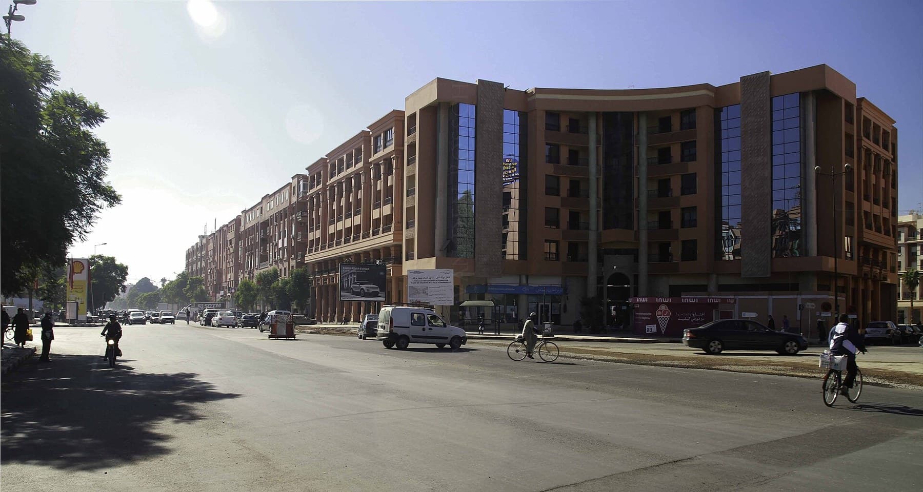 Modern architecture and landscape in Marrakech